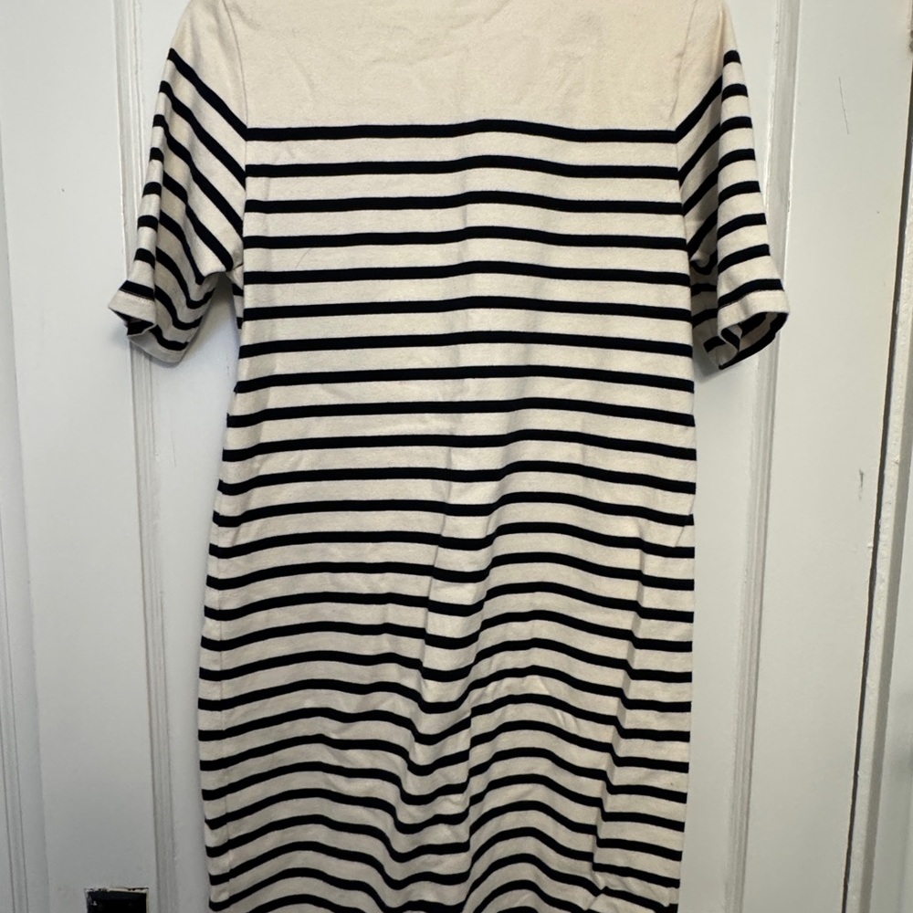 Striped Navy and Cream Women's Dress